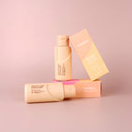 balance granule facial cleanser box packaging and product bottle