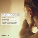 luminous freeze-dried facial cleanser benefits brightening and enhancing radiance
