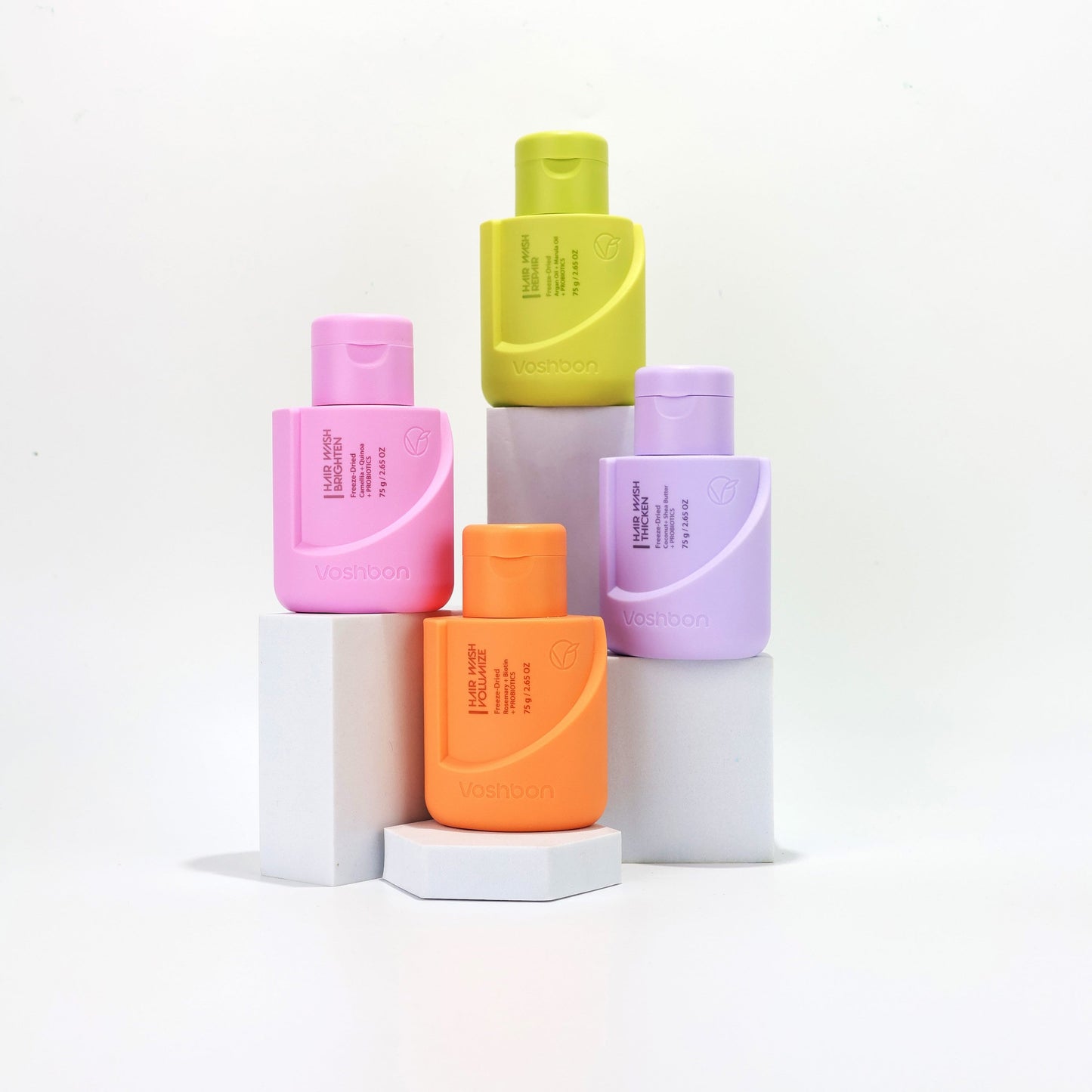 freeze-dried hair wash collection volumizing scalp care solutions